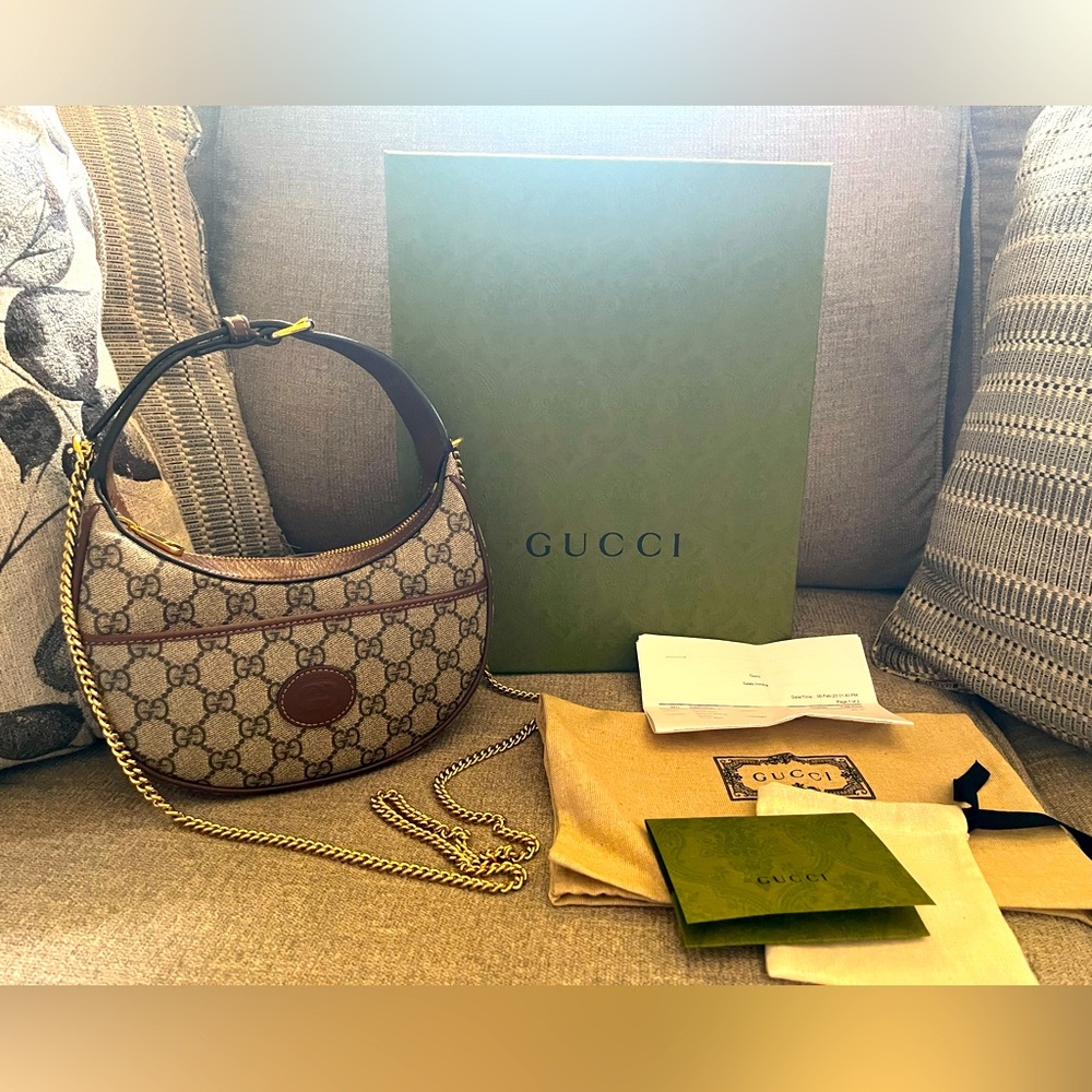 GUCCI half moon shaped mini bag